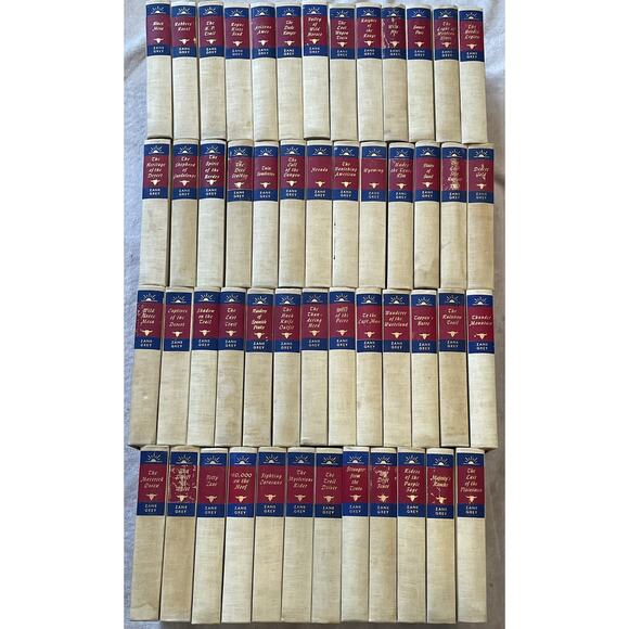 Vintage!! Zane Grey Novel Lot of 51 Collectors Set 1920’s - 1940’s
